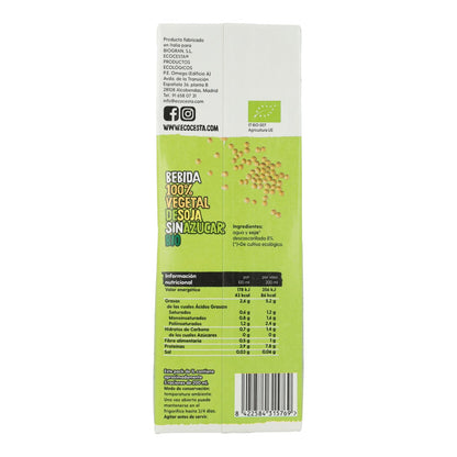 Organic Soy Protein Vegetable Drink 0% Sugar 1L Ecocesta
