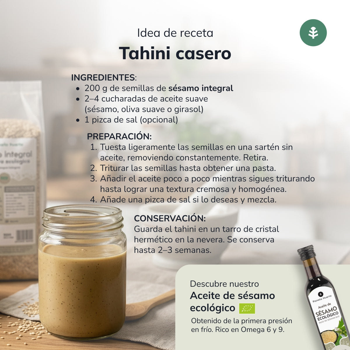 Ganzer Sesam ECO Planeta Huerto 500 g