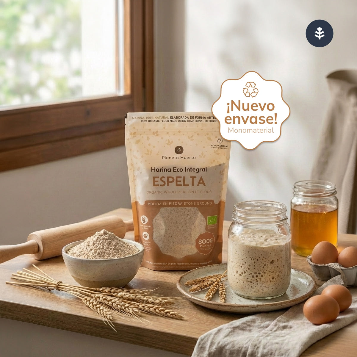 Mąka orkiszowa razowa Eco Planeta Huerto 800 g