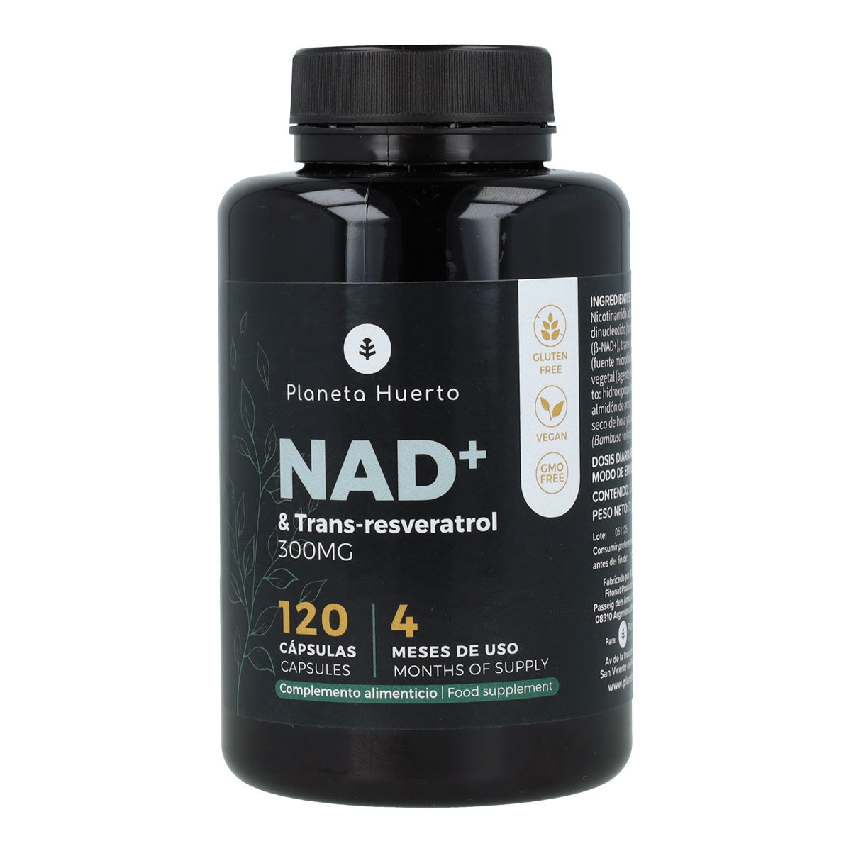 NAD+ Transresveratrol Planeta Huerto 120 kapslar
