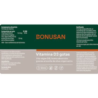 Vitamine D3 druppels Bonusan 50 ml