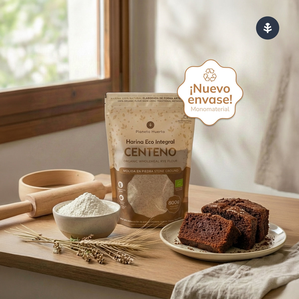 Farina di segale integrale Eco Planeta Huerto 800 g