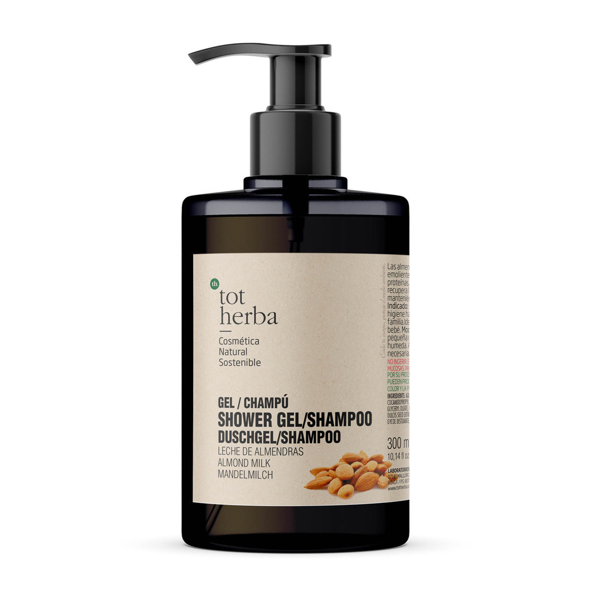 Amandelmelk shampoo gel, Tot Herba, 300 ml