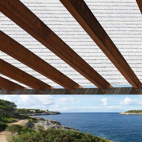 Siatka cieniująca Sun Net 70% Nortene biała 3x4 m