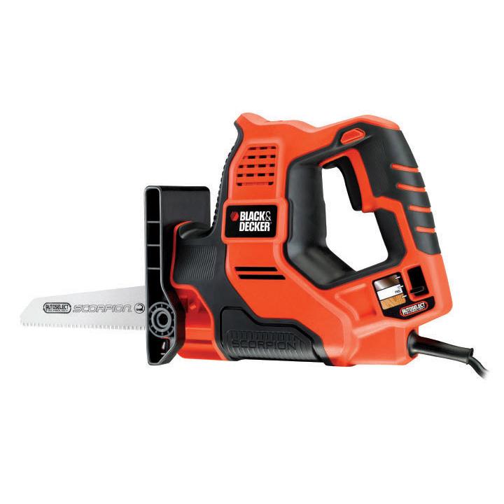 Sierra Scorpion 500W AutoSelect + 3 zaagbladen en koffer Black+Decker RS890K-QS