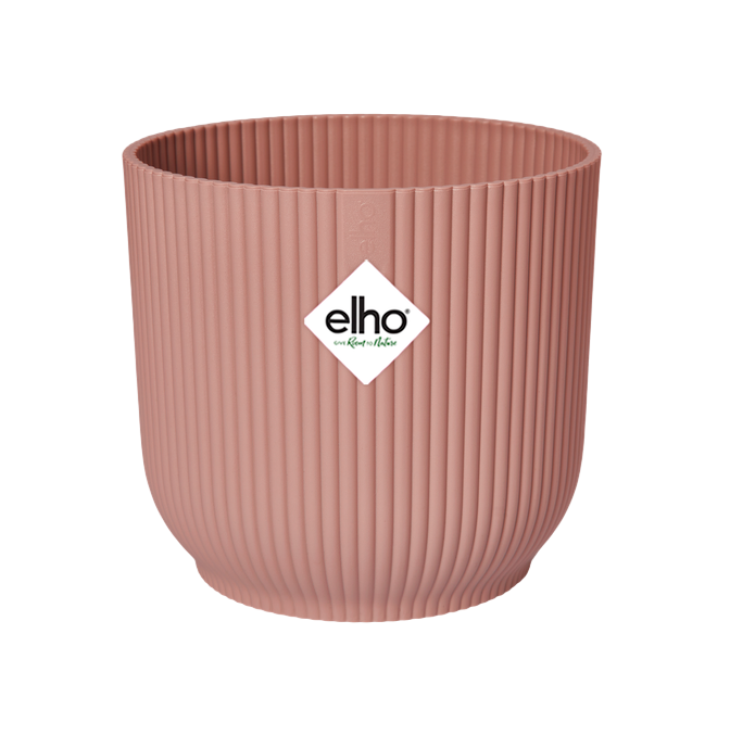 Elho Vibes Fold Round Delicate Pink Planter 25 cm