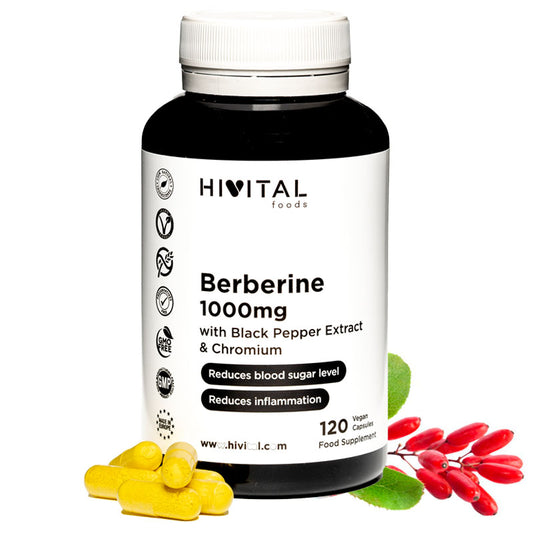 Berbérine 1000 mg Hivital 120 gélules végétaliennes