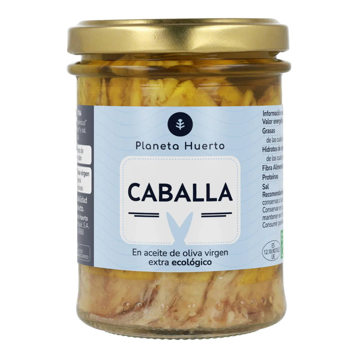 Opakowanie 12x Makrela w oliwie z oliwek extra virgin ECO Planeta Huerto 190 g