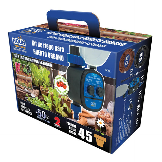 Kit d'irrigation pour tables de culture avec programmateur Aqua Control