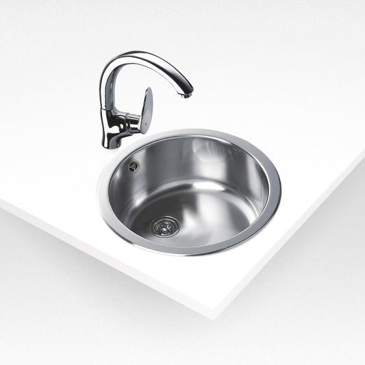 Ronde inbouwgootsteen 45 cm. Teka