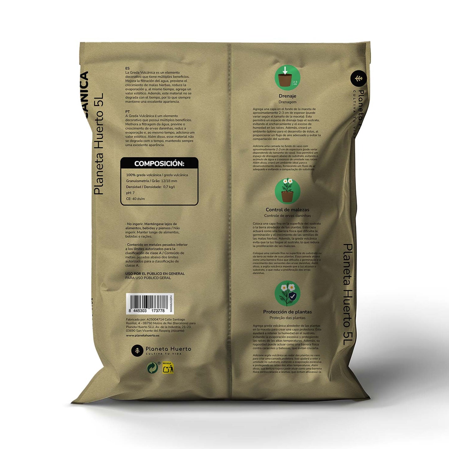 Vulkaniskt fett Planeta Huerto 5 liter