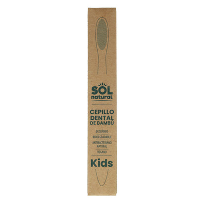 Brosse à dents en bambou pour enfants Sol Natural