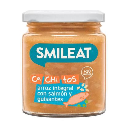 Pakket biologische potjes met stukjes voedsel Smileat 4 stuks van 230 g