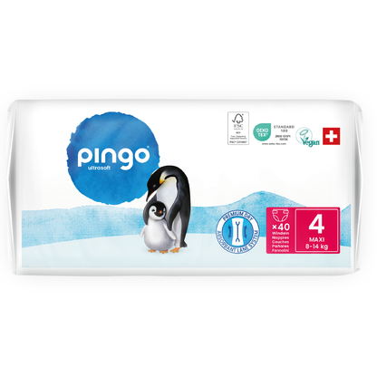 Blöjor T4 (8-14 kg) Pingo 40 st