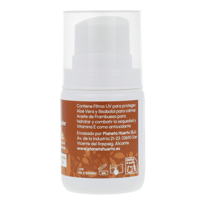 Ansiktskräm med solskydd och färg 100 % mineral SPF30 Planeta Huerto 50 ml