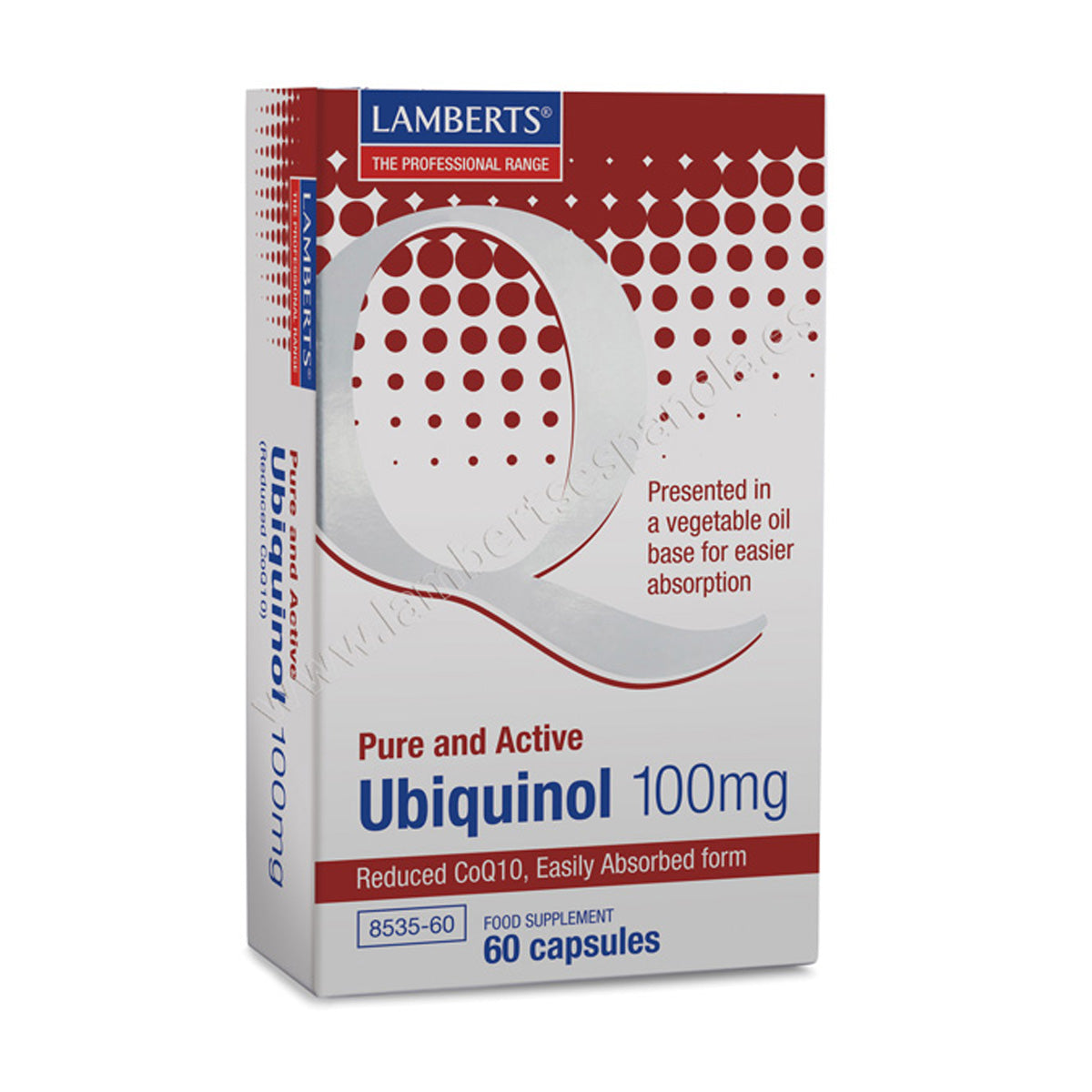 Ubiquinol pur et actif Lamberts 100 mg