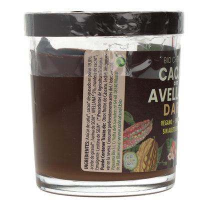 Veganistische crème van pure cacao met biologische hazelnoten Sol Natural 200 g
