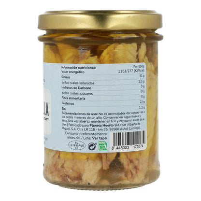 Pack 3x Mackerel in olive oil ECO Planeta Huerto 190 gr