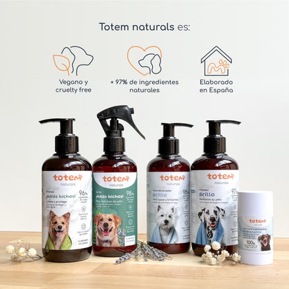 Champú natural para perros suavidad y brillo Totem Naturals 250 ml