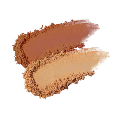 Blush Duo 02 Costa Dorada, zachte en stralende finish met biologische sheaboter, NaturaBio Cosmetics, 2x4 g