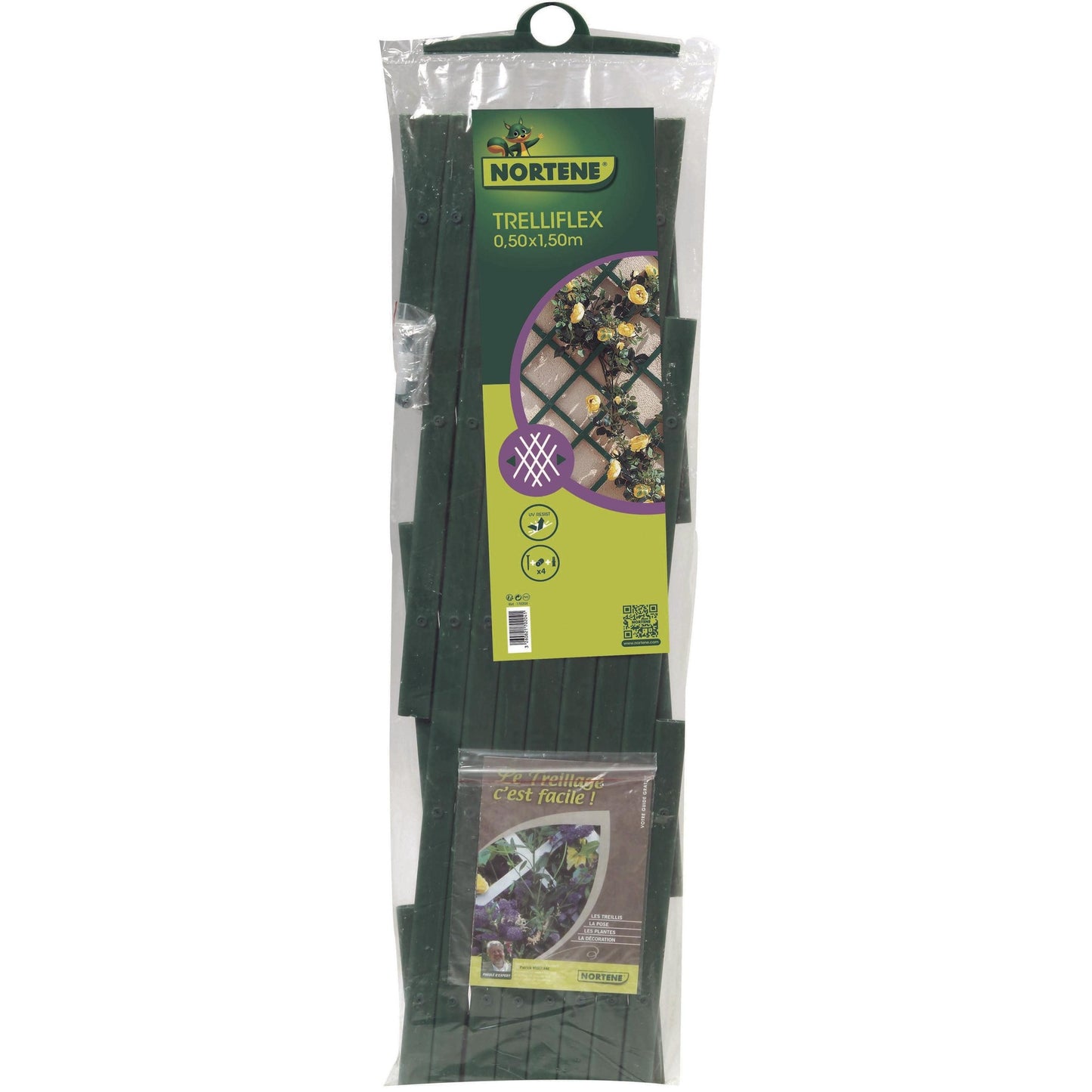 Trellis PVC extensible 0,5 x 1,5 m vert Trelliflex Nortene