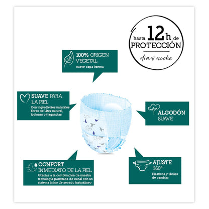Pieluchy Moltex Pure & Nature T6 (+14 kg), 18 szt.
