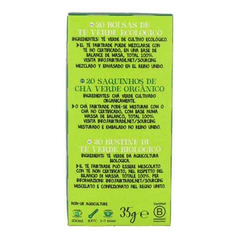 Klassieke biologische groene thee Cupper 20 zakjes