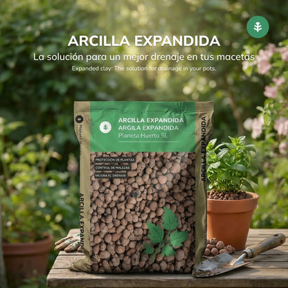 Confezione 15 L 3 x Argilla espansa Planeta Huerto 5 Litri