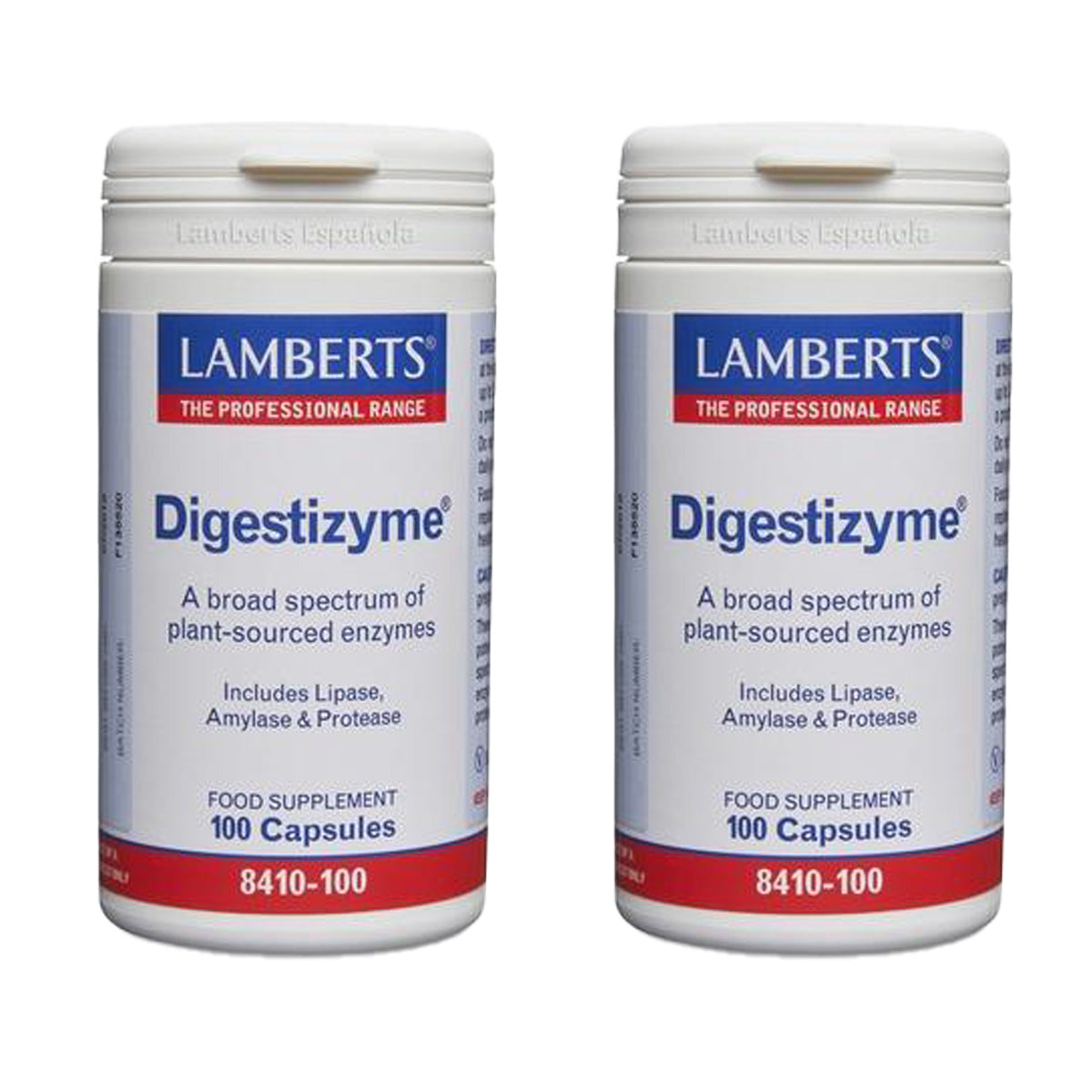 Pack of 2x Digestizyme Digestive Enzymes, Lamberts, 100 capsules