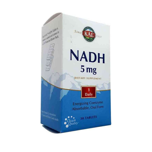 NADH 5 mg, Kal, 30 tabletten