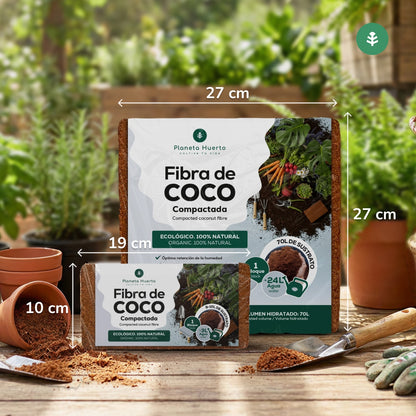 Substraat Coco Fibre Planeta Huerto 9 liter