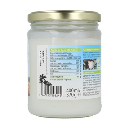 Aceite de coco BIO Dr. Goerg 400ml