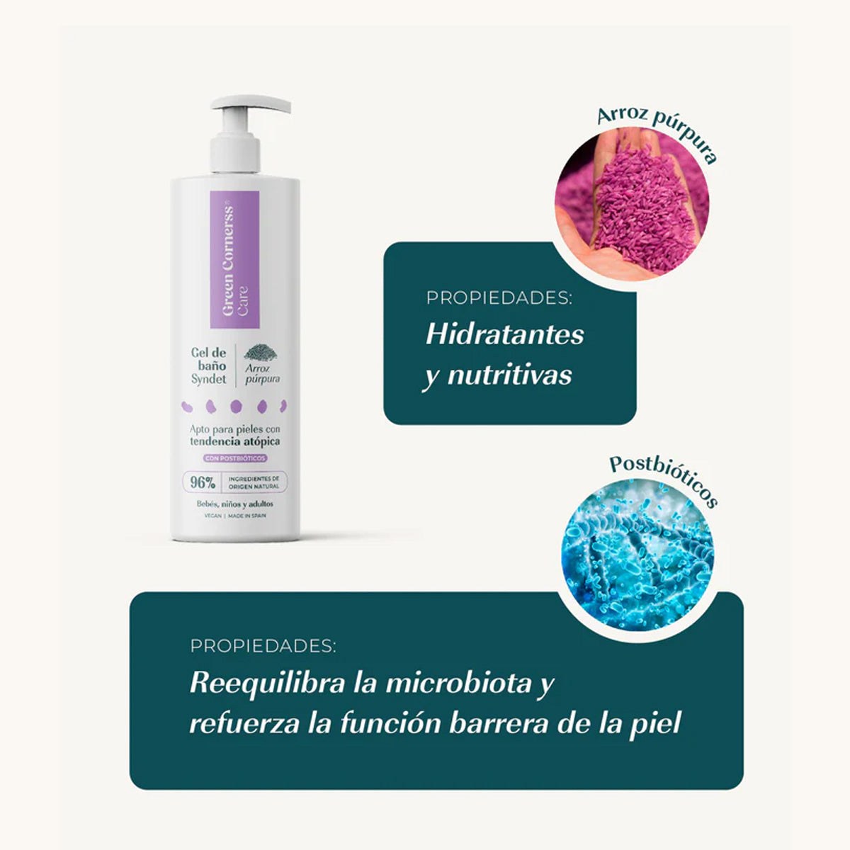 Green Corners Care Purple Rice Bath Gel 400 ml