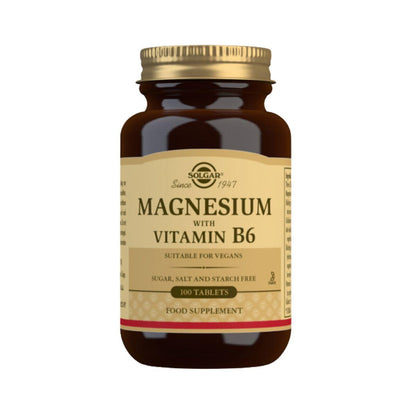 Magnesium med vitamin B6 - Solgar 250 tabletter