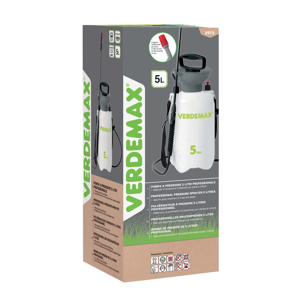 Profesjonalny spryskiwacz ciśnieniowy 5 l Verdemax