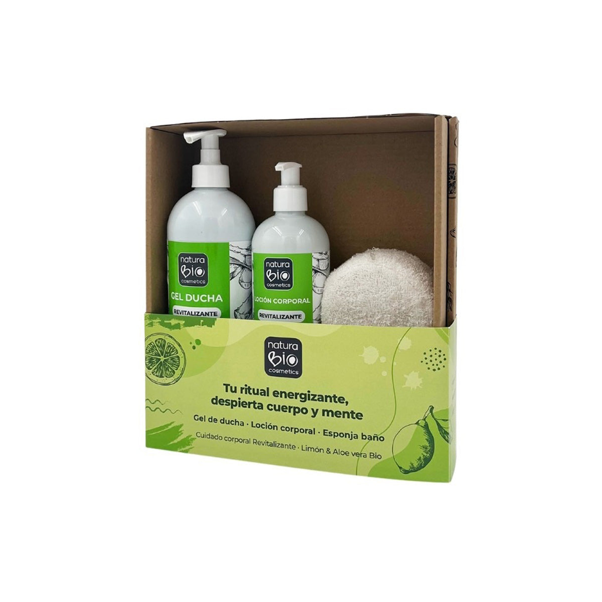 Weihnachtsbox für revitalisierende Körperpflege + Geschenkbox NaturaBIO Cosmetics