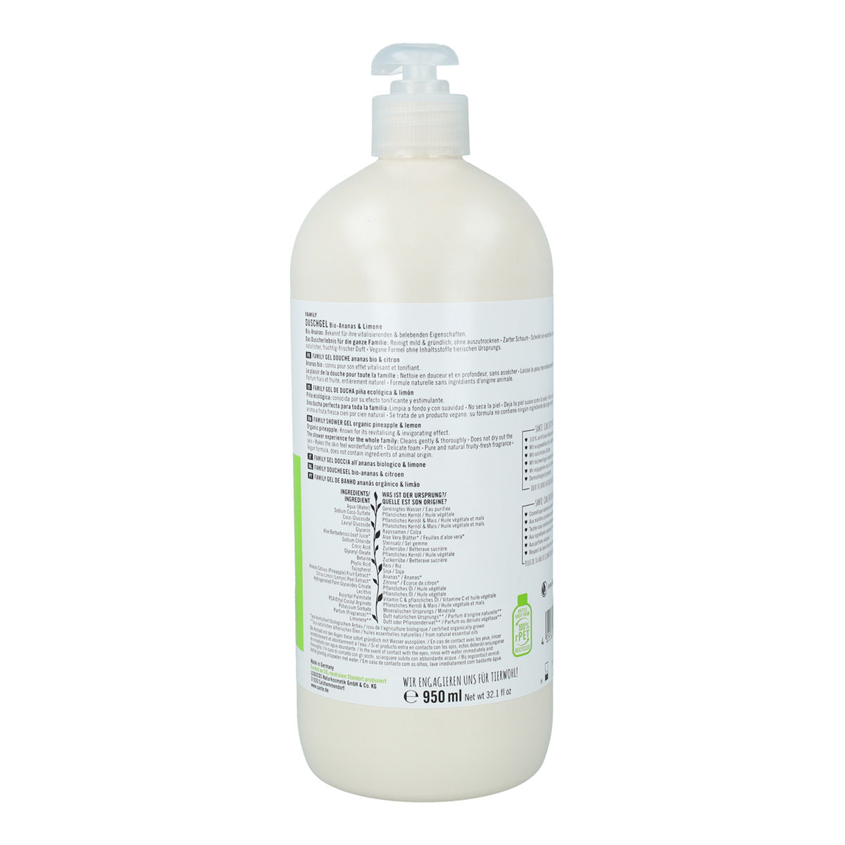 Gel de ducha Bio de piña y limón Sante 950 ml