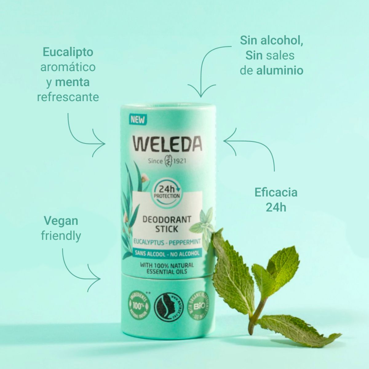 WELEDA Deodorante Stick Eucalipto 50 g