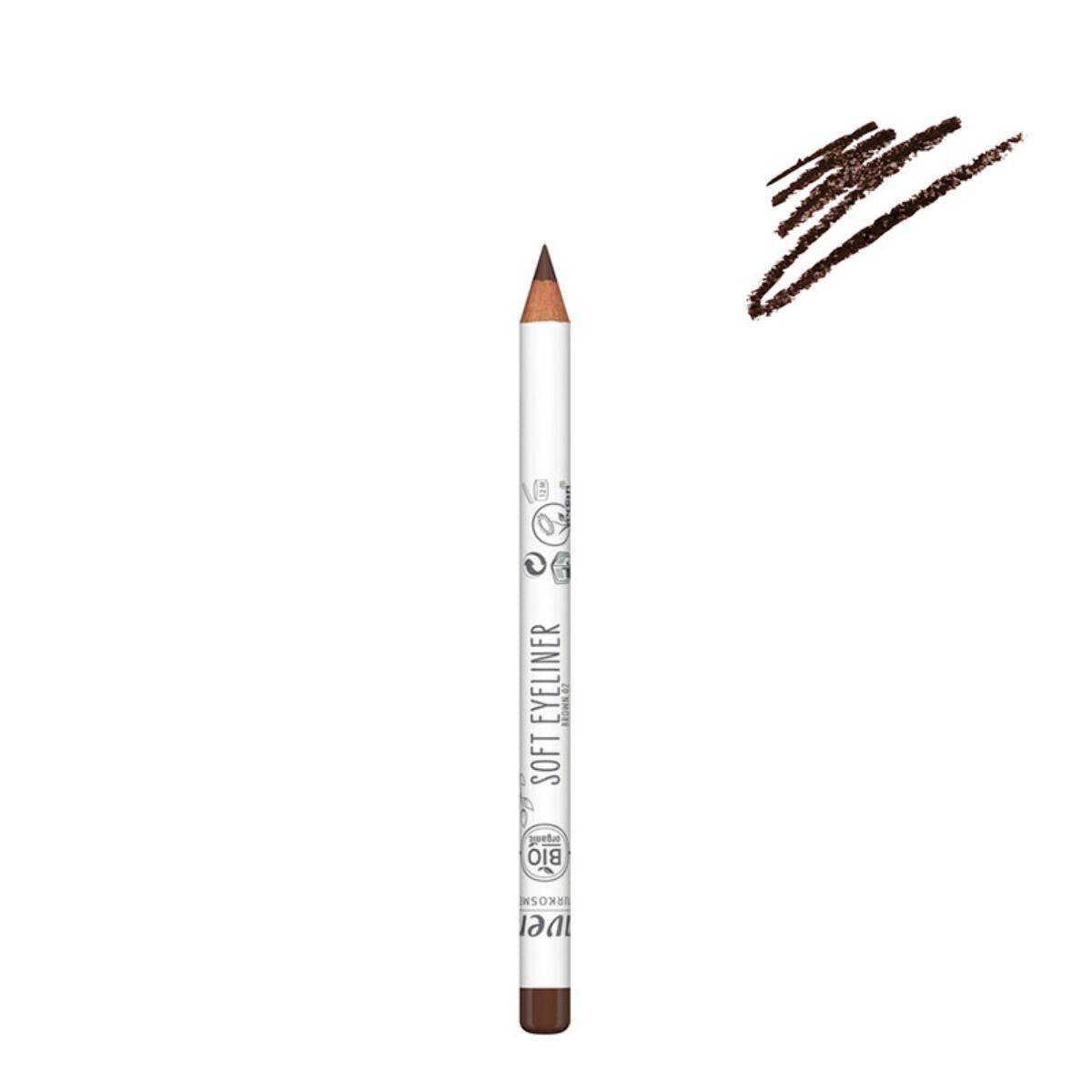 Crayon pour les yeux eyeliner - 02 Brown, Lavera 1,14 g