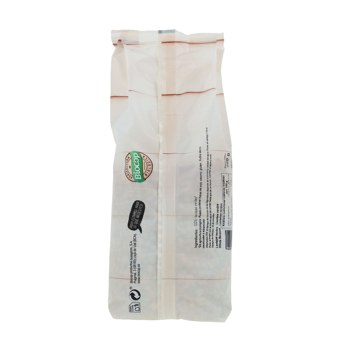Groene linzen Biocop 500 g