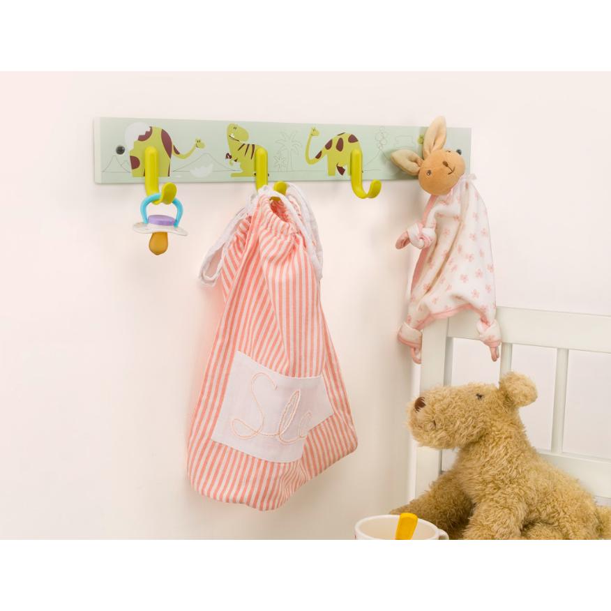 Appendiabiti multiplo per bambini Elefante blu