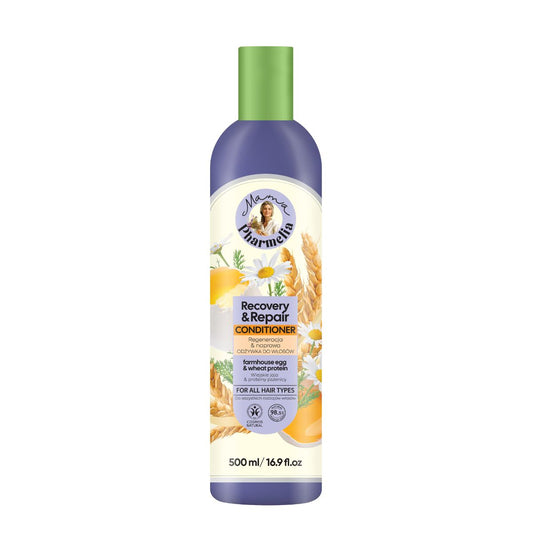 Reparierender und regenerierender Conditioner mit Eiern aus Freilandhaltung und Weizenprotein, Mama Pharmelia, 500 ml