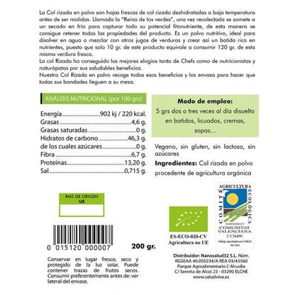 Kale - Cavolo riccio 200 g, Salud Viva