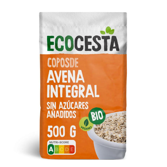 Flocons d'avoine complète bio sans sucres ajoutés Ecocesta 500 g
