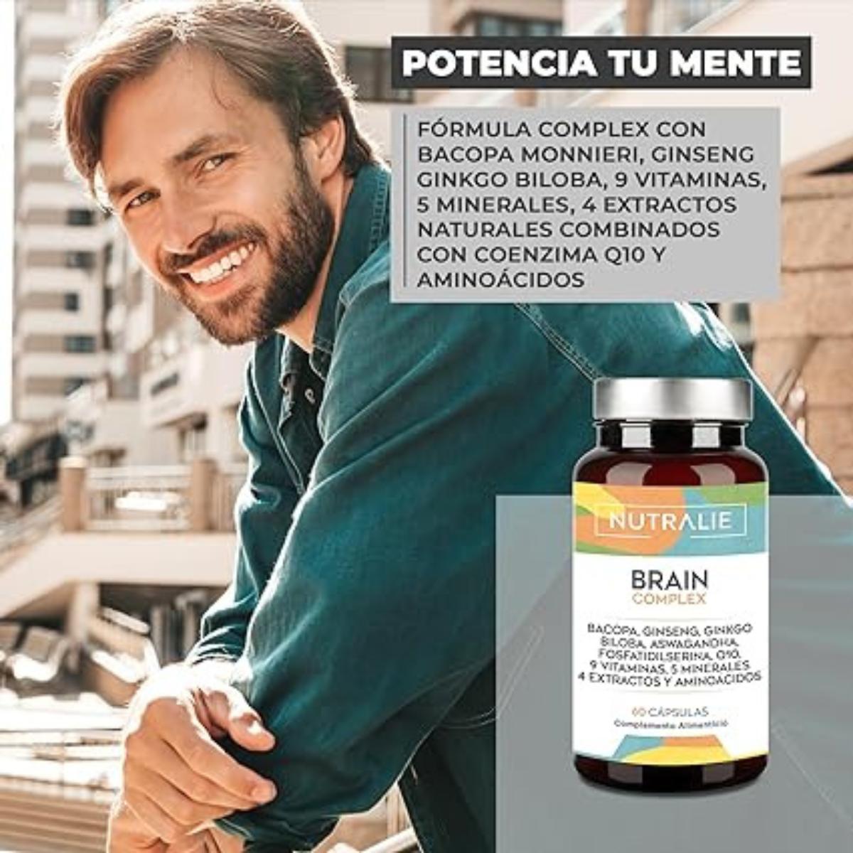 Nutralie Brain Complex Nootropico con agilità mentale 60 capsule