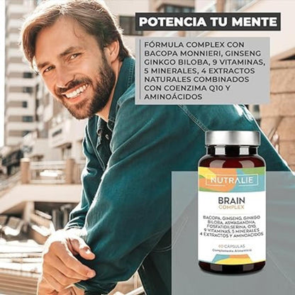 Nutralie Brain Complex Nootropico con agilità mentale 60 capsule