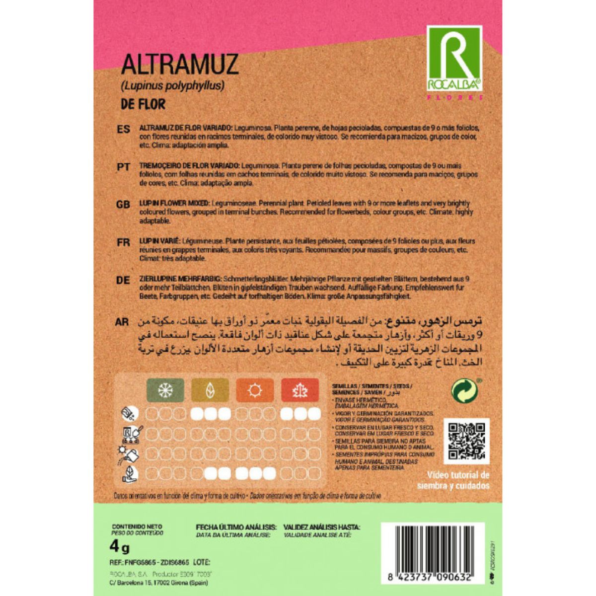 Semi di lupino da fiore, assortiti