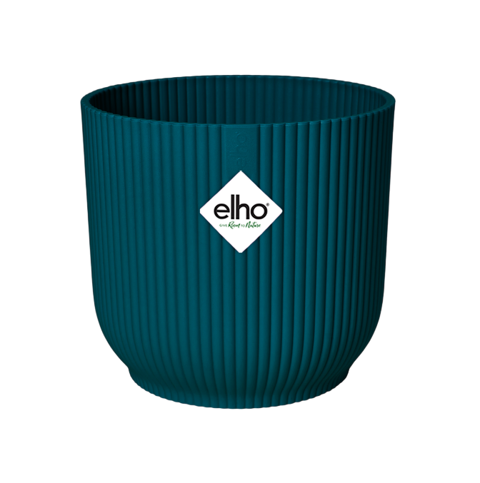 Blumentopf Vibes Fold Round Deep Blue Elho 30 cm