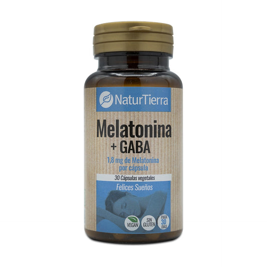 Melatonin + GABA, 30 Vegetable Capsules. NaturTierra