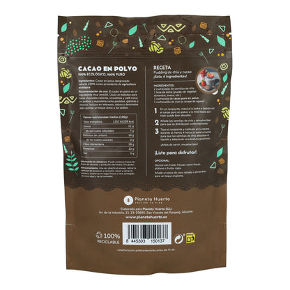 Packung 2x Kakaopulver ECO Planeta Huerto 250 g